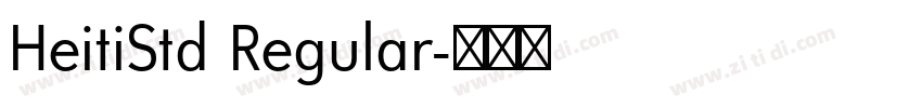 HeitiStd Regular字体转换